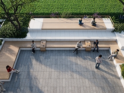 现代简约景观座椅