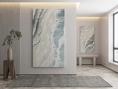 奶油风挂画