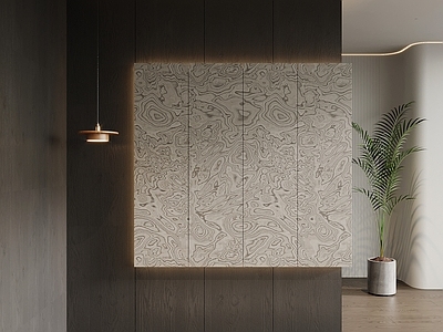 现代极简玄关 玄关隔断