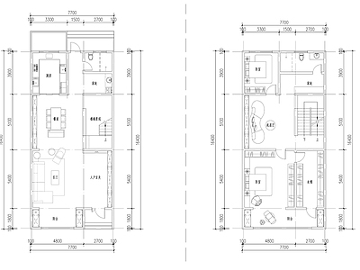 现代别墅建筑 三层别墅 自建房 独栋别墅 农村别墅 施工图
