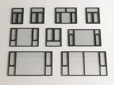 现代窗户组合