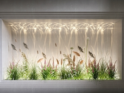 奶油风水景灯