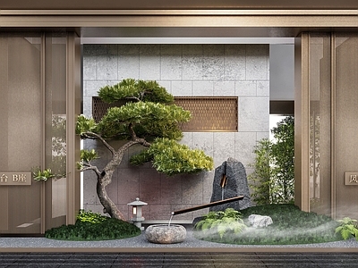 新中式庭院小品