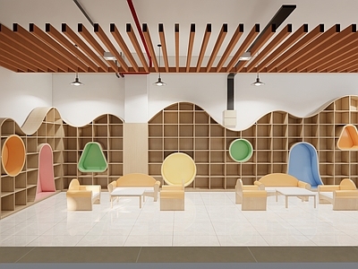 奶油风幼儿园内部