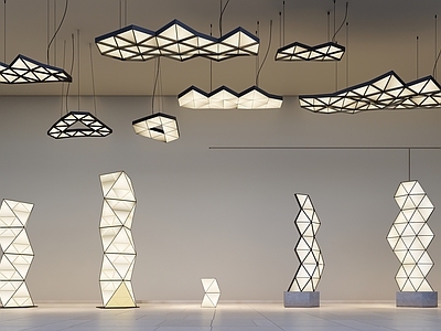 极简主义灯具组合