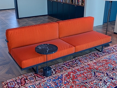 中古风双人沙发