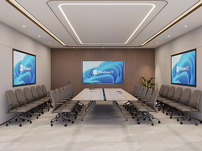 现代简约会议室
