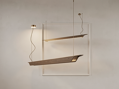 极简长条吊灯