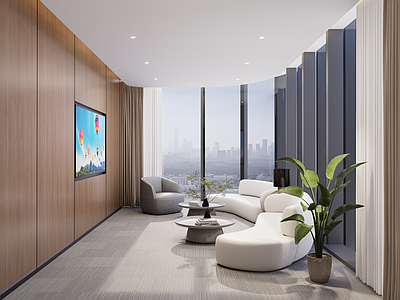 现代简约办公休息室