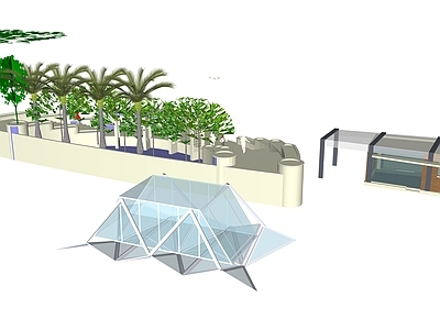 现代简约景观驿站
