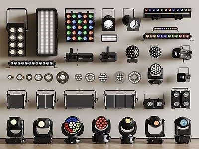 现代简约灯具组合