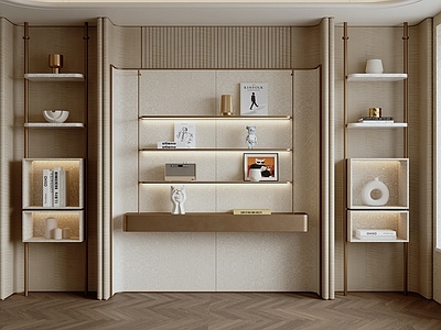 轻奢风书柜