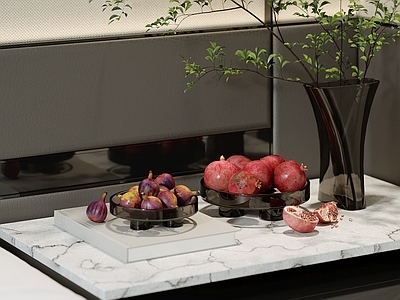 现代简约酒水食物