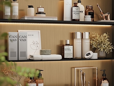 奶油风洗浴用品