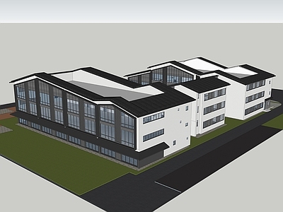 新中式学校建筑 幼儿园 新中式幼儿园