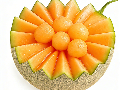 极简主义酒水食物 水果 哈密瓜