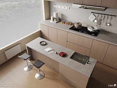 现代简约开放式厨房