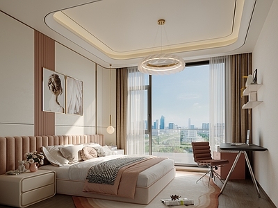 奶油风女孩房 卧室，女孩房