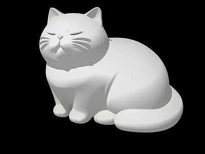 极简家禽动物 猫动物艺术装置