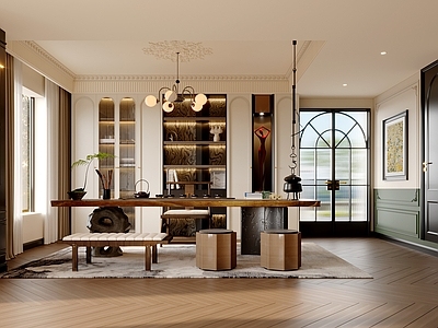 新中式茶室 法式复古茶室