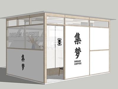 原木风咖啡厅 摊位 集市 快闪店 木屋摊位 展厅搭建
