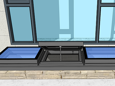 现代简约天窗 采光井上悬天窗 地下室天窗 电动智能天窗