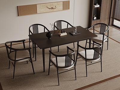 新中式餐桌椅 餐桌椅