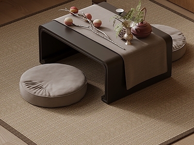 新中式茶桌椅 茶桌椅 小茶台