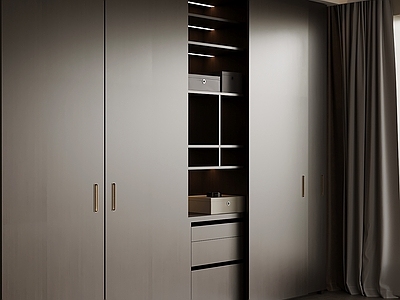 极简衣帽间 衣柜