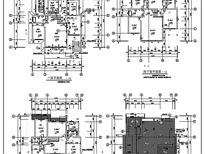 新中式别墅建筑 新中式别墅方案 施工图