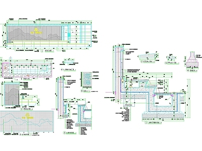 景观节点 拖把池大样 施工图