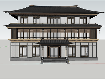 中式古建筑 宋式别墅 宋式豪宅 中式别墅豪宅