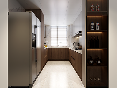 现代简约封闭式厨房 现代 厨房