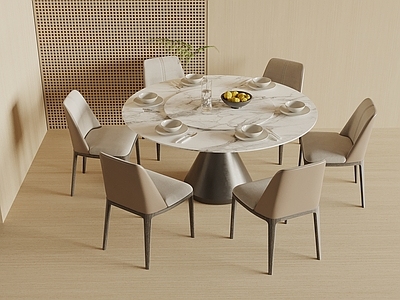 现代简约餐桌椅 现代圆形餐桌椅