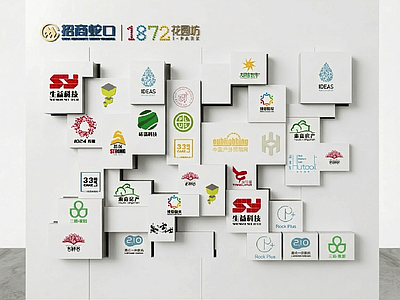 现代简约背景墙 LOGO墙