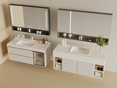 现代简约浴室柜 现代浴室柜 洗手台