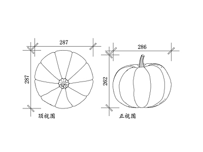 现代综合植物图库 倭瓜 番瓜 金瓜 饭瓜 北瓜 施工图