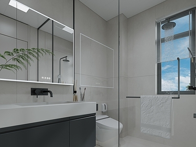 现代简约卫生间