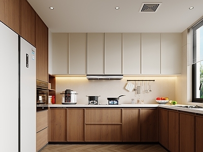 现代简约封闭式厨房