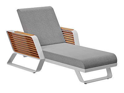 现代简约躺椅 北欧简约户外躺椅