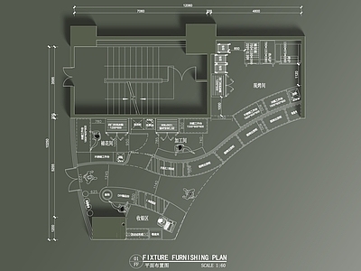 现代面包店 面包店 烘焙店 施工图