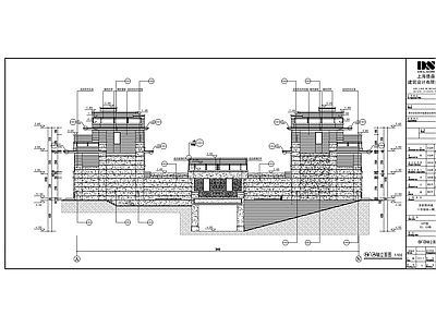 现代别墅建筑 联排别墅建筑图 施工图