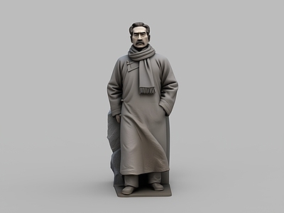 新中式男人 鲁迅 鲁迅雕塑 爱国教育 革命人物