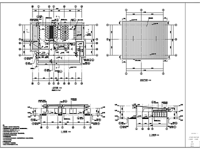 现代公厕 公园公厕一建筑 施工图