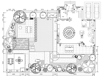 现代禅意庭院 私家庭院 现代禅意景观 凉亭鱼池 施工图