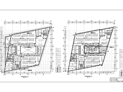 现代办公楼建筑 银行研发中心方案 施工图