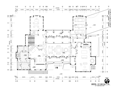 欧式其他公共建筑 欧式会所 施工图