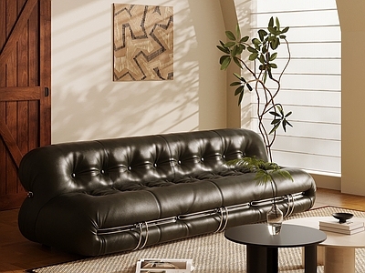 中古风多人沙发