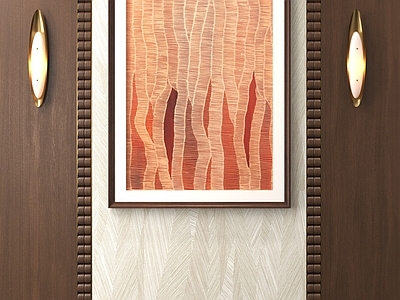 现代轻奢玄关 装饰画