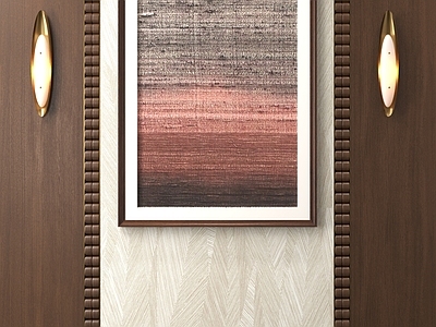 现代轻奢玄关 装饰画